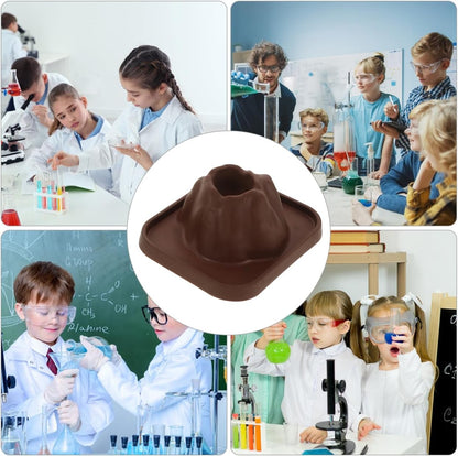 25Pcs Volcanic Model School Figure Model Experiment for Volcano Science Kit Volcano Eruption Toy DIY Demonstration Props DIY Experiment Educational Toy Stem Activity for Ages 4 to 6 Group