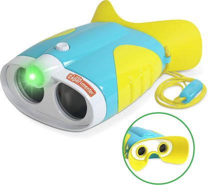 Little Experimenter Night Vision Binoculars for Toddlers & Kids, Flash Light & Face Comfort Rubber, Gifts for Kids, Outdoor Toys, Educational STEM Gifts for Boys & Girls Ages 3 4 5 6 Year Old