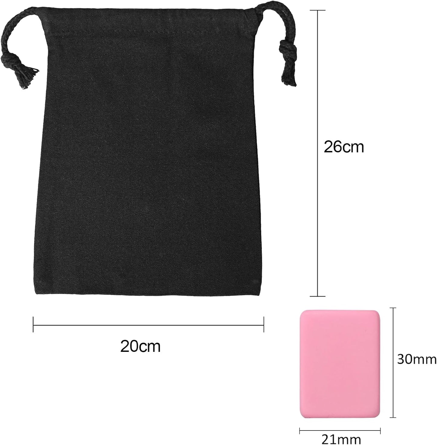 GRACIAS 2 Players Mahjong Block Set, Mahjong Tile Game with 50 Premium Pink Tiles(30mm) Animal and Food Pattern, Portable Mahjongg Set with A Carry Bag