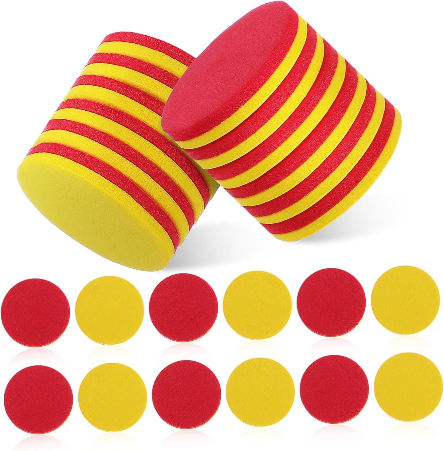 HANABASS 5sets Discs Educational Math Counters Manipulatives Math Manipulatives Number Math Counting Chips Math Counters Foam Round Large Eva 100pcs*5