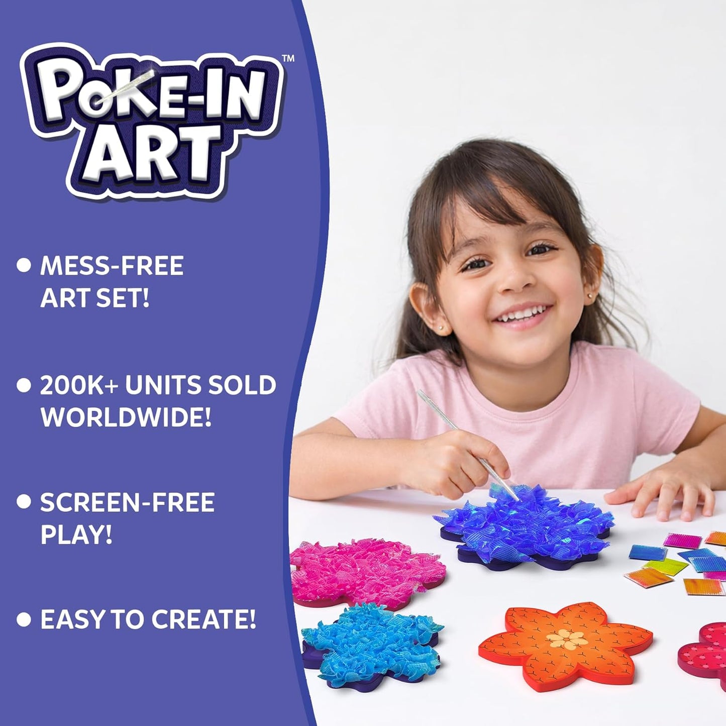 Skillmatics Poke-in Art - Magical Unicorn Dream Decor, Mess-Free Fun for Kids, DIY Wood Craft Kits, Screen-Free Activity, Gifts for Ages 4, 5, 6, 7, 8, 9