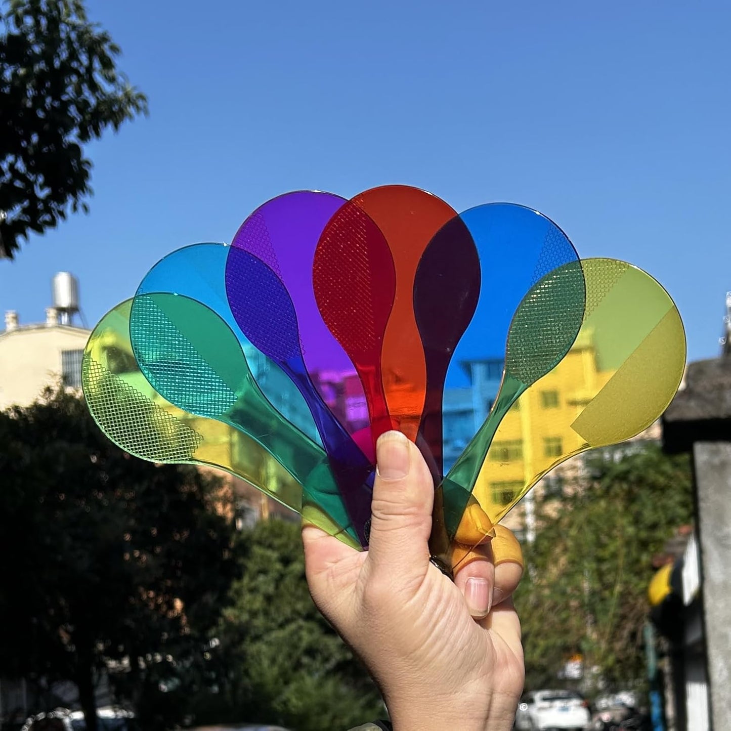 Color Paddles - 60 Pieces 3D Shapes for Teaching - Engaging Color Mixing Toy for Kids