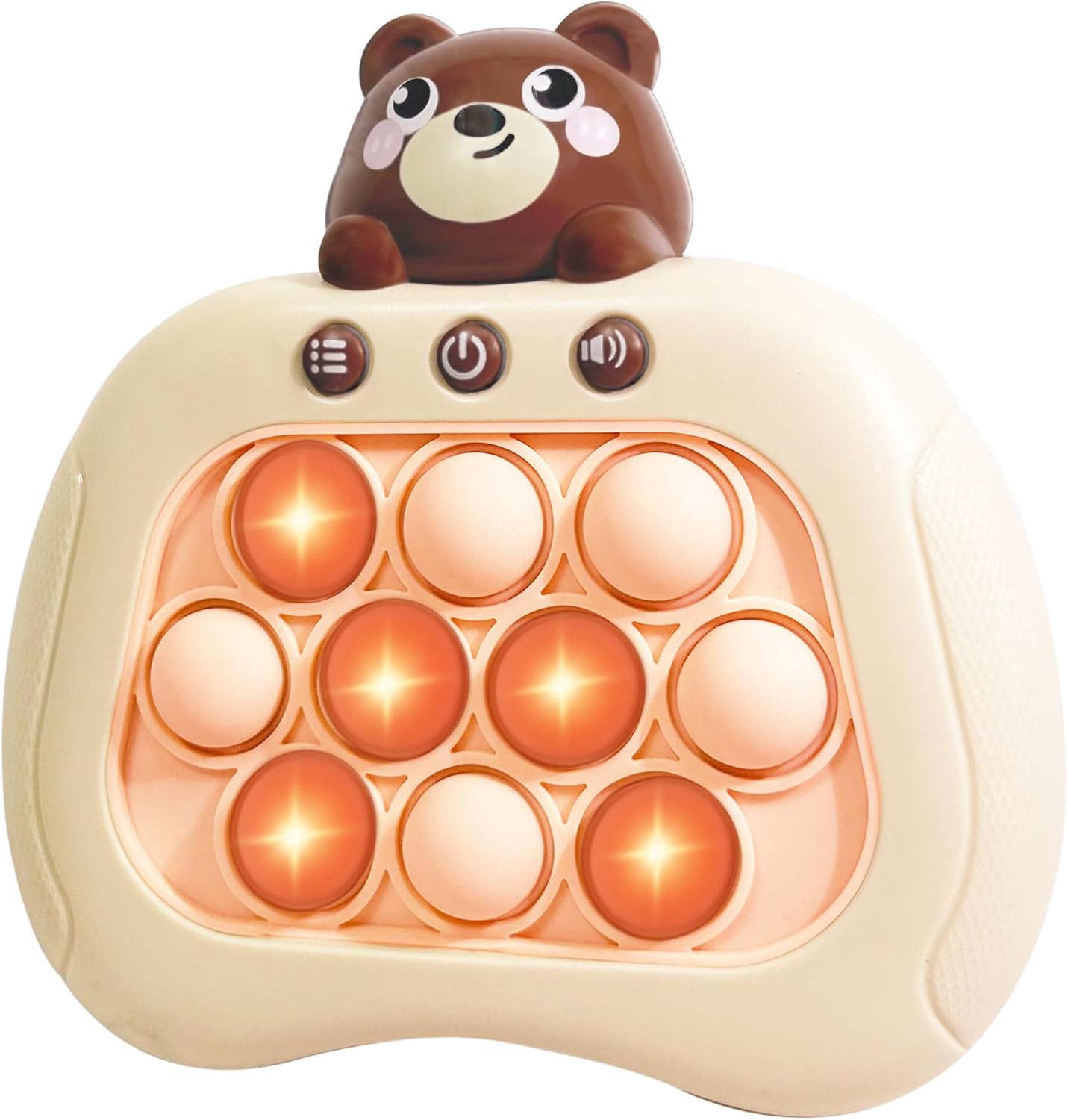 Intoypad Pop The Target! Handheld Speed Push Game Machine: A Fun Multiplayer Game for Family. Sensory Fidget Toy Christmas Toys Gifts for 6 7 8 9 10 11 12 Years Old Kids Road Trip Car Games Light Blue