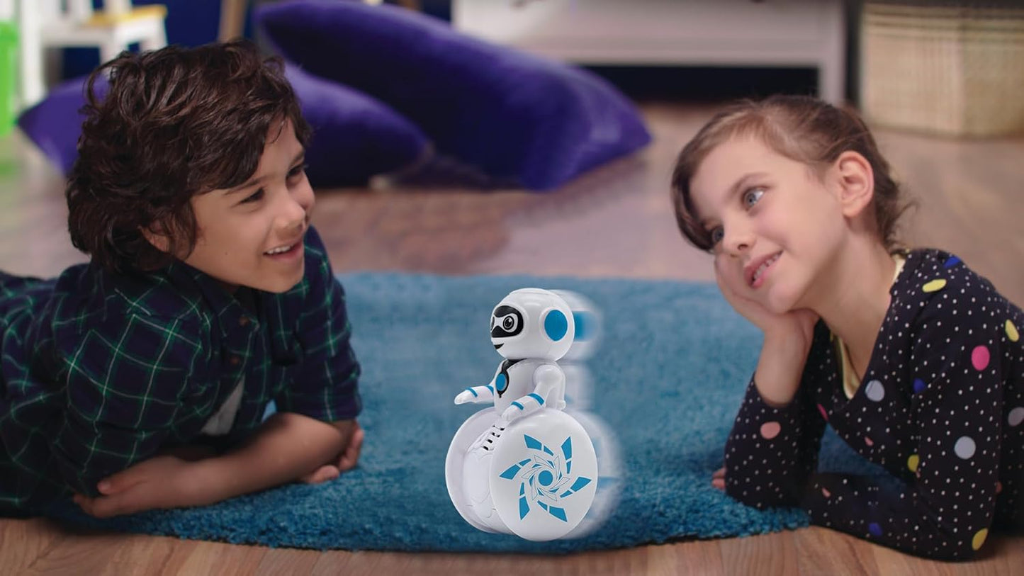LEXiBOOK Powerman Max - Remote Control Walking Talking Toy Robot STEM Programmable Dances Sings Telling 10,000 Stories 300+ Learning Quiz Shooting Discs and Voice Repeat for Kids 4+ - ROB80EN, White