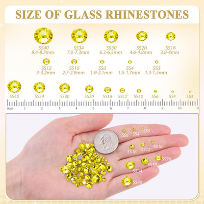 5000PCS SS6/2mm Glass Crystal Rhinestones (Clear), Bedazzling Flatback Rhinestones for Crafting DIY Crafts Nail Art Makeup Decoration, Gems Diamond Charms for Tumbler Shoes Clothing Mug