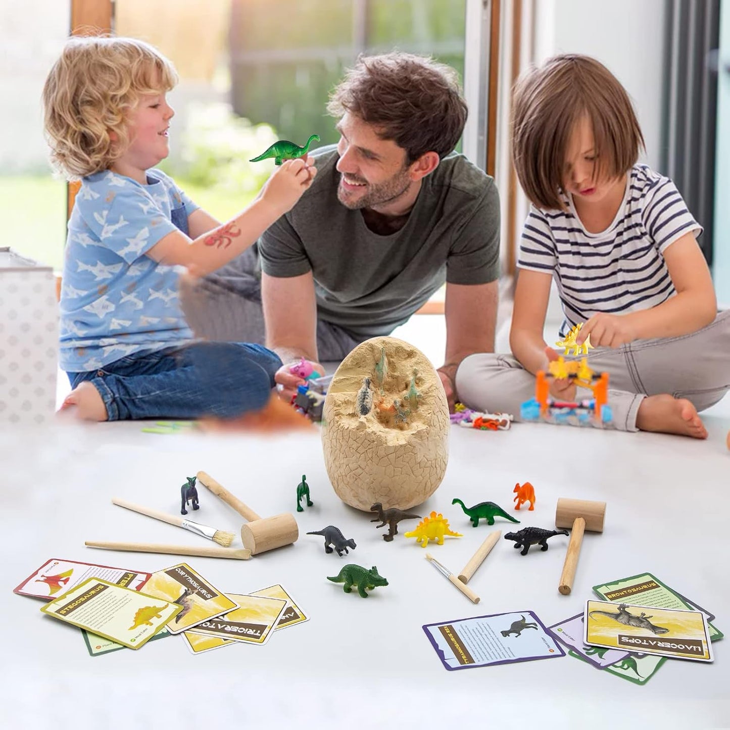 Gemstone Dig Kit, 16 Real Gem Stones and Crystals Excavation Kit, STEM Educational Toys Science Kit for Kids 5-7 8-12, Gem Digging Kit Rock Collection Stocking Stuffers Gifts for Boys Girls