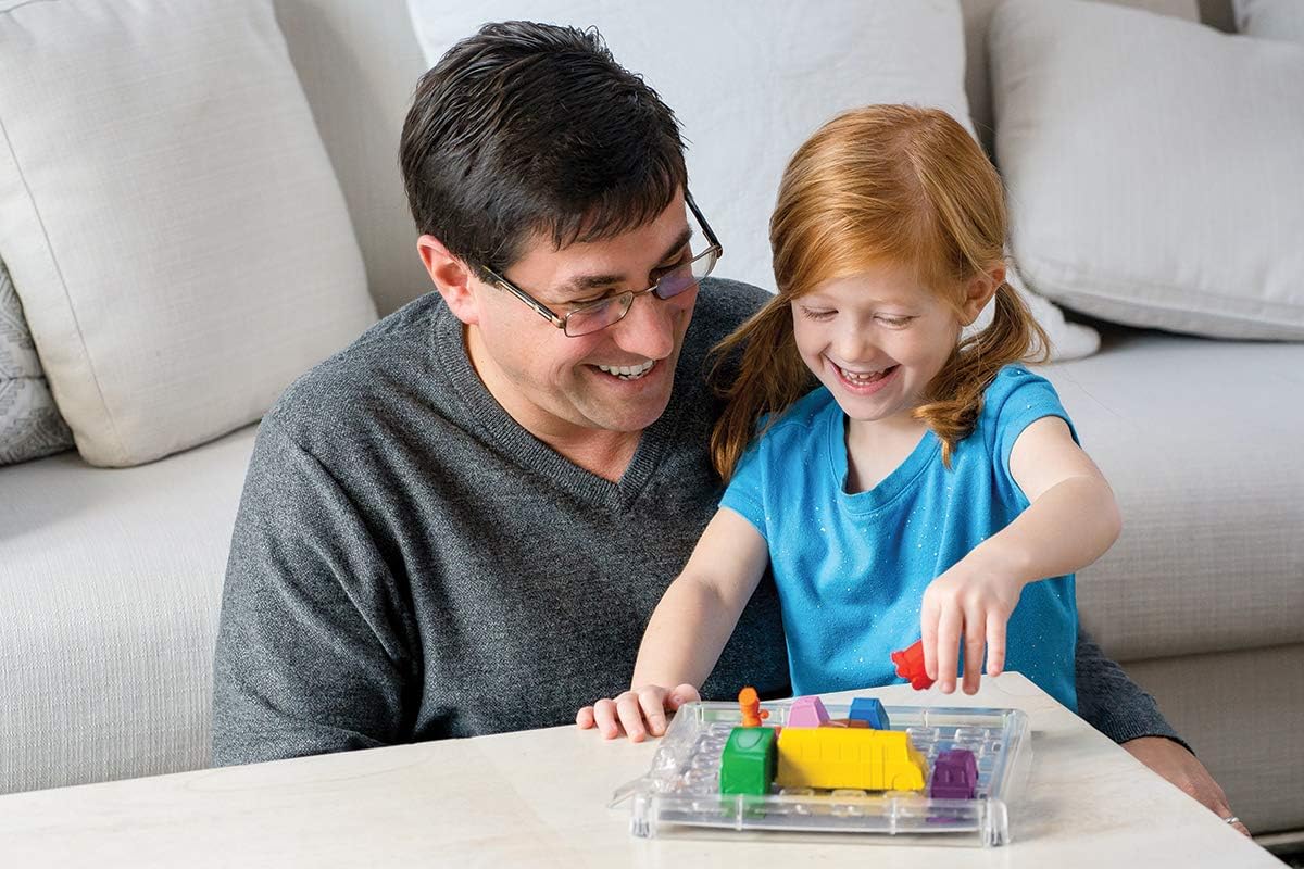 ThinkFun My First Rush Hour - Engaging Brain Game for Kids | Stimulating STEM Toy | Enhances Logic, Matching, Colors, and Shapes Skills | Best Gift for Toddlers