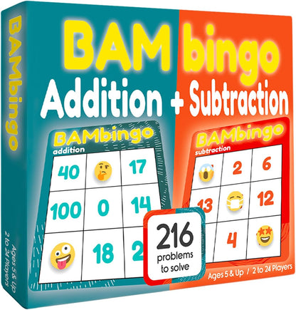 THE BAMBINO TREE Multiplication and Division Facts Bingo Game - 3rd 4th & 5th Grade Educational Math Learning for Classroom & Homeschool