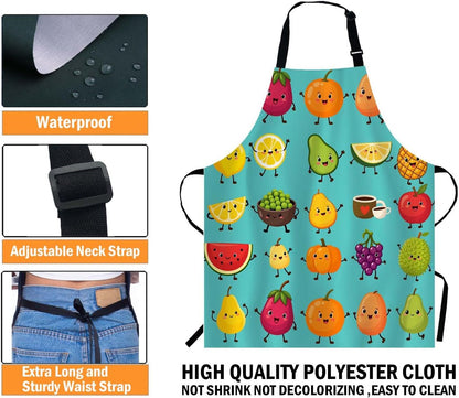 WONDERTIFY Science Education Sketch Apron,Laboratory Chemistry Book Equation Loupe Beaker Flask Glass Bib Apron with Adjustable Neck for Men Women,Suitable for Kitchen Cooking Chef Grill Bistro Apron