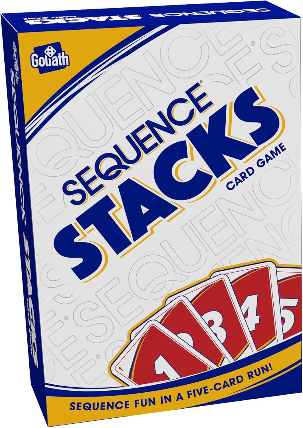 Goliath Sequence Stacks Card Game - Sequence Fun in a Five-Card Run, White