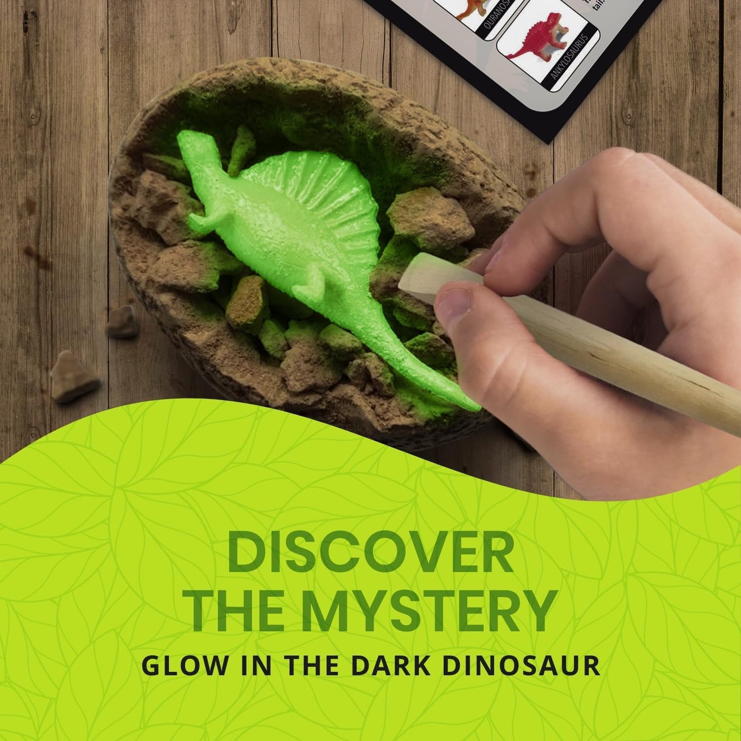 Nature Gear Gemstone Dig Kit for Kids, Educational Crystal Excavation Kit with 15 Mystery Gems, Interactive Adventure Fossil Mining Toy for Kids Age 3-5 and Up
