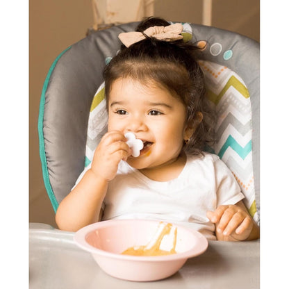 Grabease Baby Feeding Utensils - Anti-Choke Collar & Toddler Fork for Ages 1-3 - Easy-Grip Curved Handle Infant Spoon - Dishwasher-Safe Convenience & Baby Cutlery - Teal