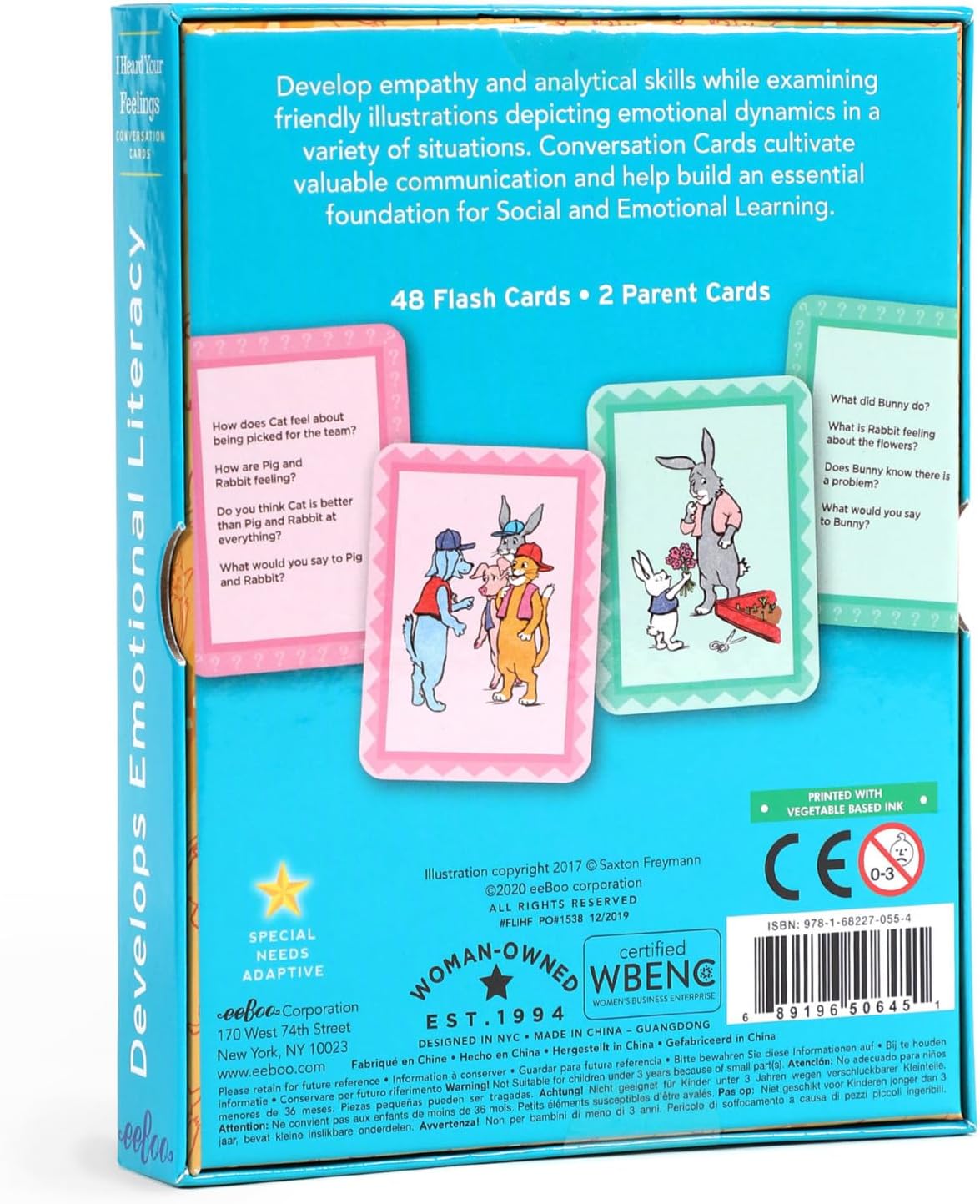 eeBoo: French Vocabulary Flash Cards, Learn French, Imaginative Problem Solving, Educational Games that Cultivates Conversation, Socialization, and Skill-Building, Perfect for Ages 4 and up