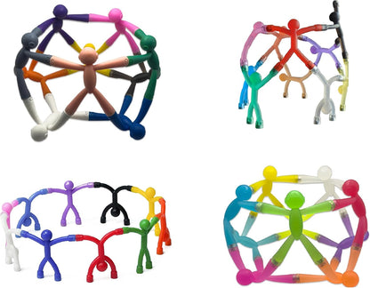 MAGMEN Magnetic Fidget Toys 10PC Opaque Set, STEM Magnetic Building Figures for Kids, Sensory Toys for ADHD Autism, Stocking Stuffers, Travel Toys, Desk Toys for Adults, Easter Basket Stuffers