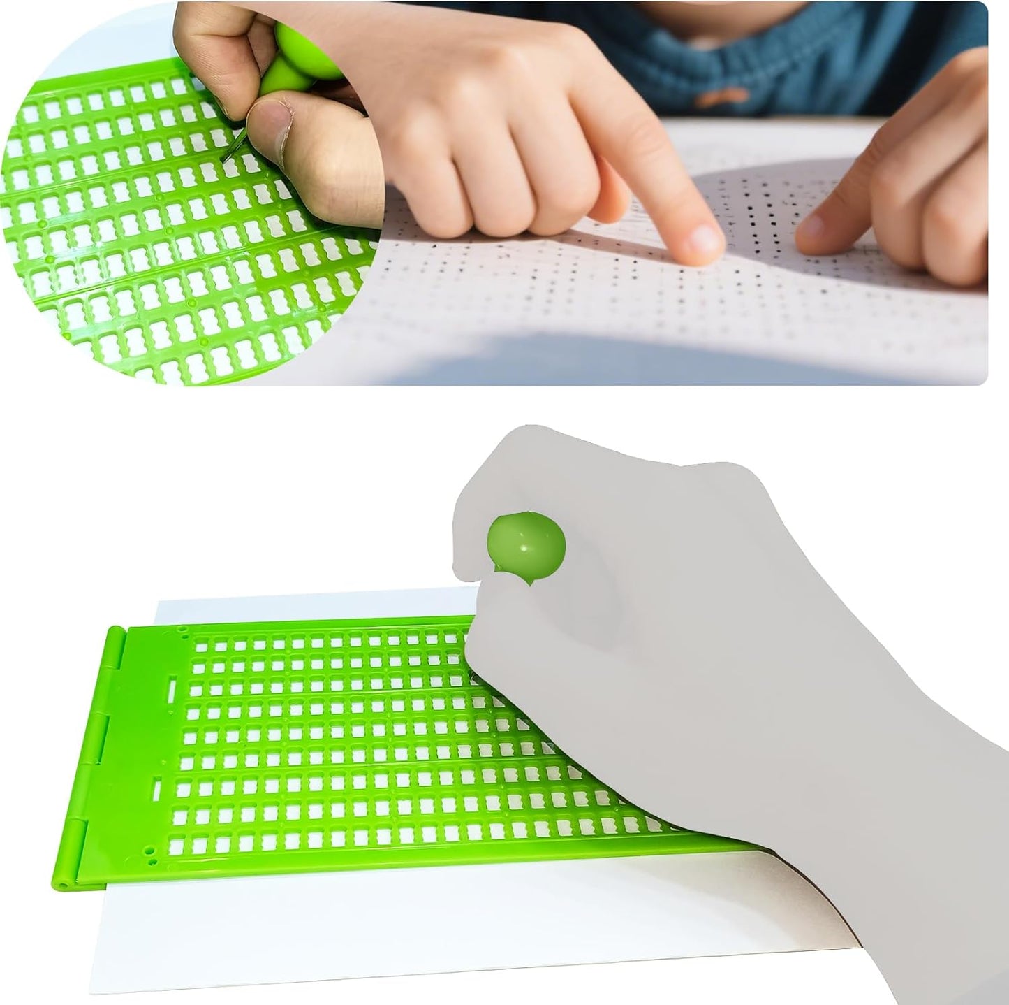 The Blind Abacus - Professional 15-Row Braille Learning Tool with Tactile Signs, ABS Material - Ideal for Math Concept Learning (14+ Years Old and Above to use)