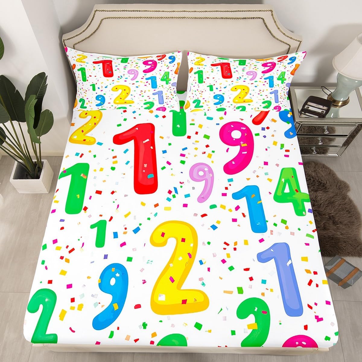 Chemistry Bed Sheets for Kids Teens Girls Boys,Chemical Experiment Fitted Sheet Twin,Science Themed Sheets for Math Lovers,Chemistry Lab Bedding Set,White and Black