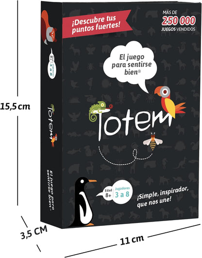 Totem: Self-Esteem & Family Bonding Game Ages 8+ - Therapy Games for Kids, Teens, Adults, Counselors - Team Building Games for Work - Group Therapy Conversation Cards for Mental Health