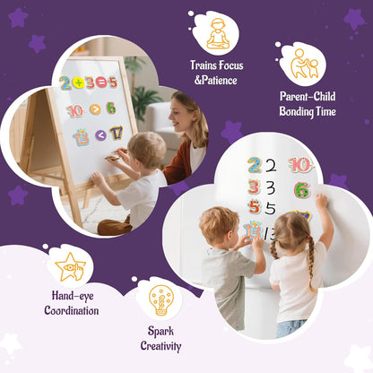 26 Pieces Large Magnetic Letters for Fridge, Capital A-Z Alphabet Magnets for Toddlers 1-3, Large Magnetic Letters for Fridge & Whiteboard, Alphabet Magnets for Toddlers 1-3