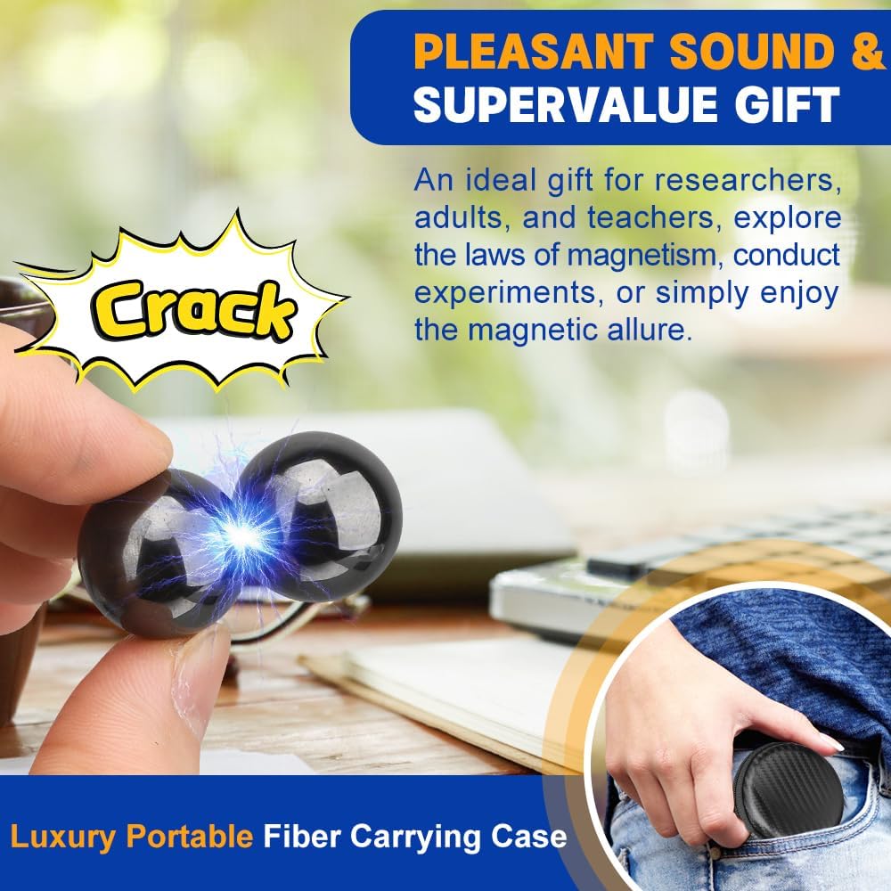 Fidget Magnet Toy for Adults, Magnet Hand Roller, Magnetic Toy for Men, Magnet Slime Ferrite Putty Office Desk Decorations, Gift for Science Kit 21 PCS