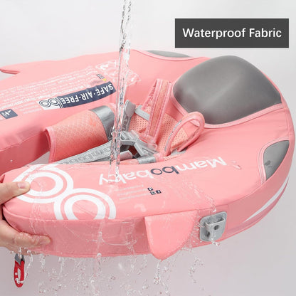 Baby Pool Float with UPF50+ 3D Adjustable Canopy, Add Tail Mambobaby Float Non Inflatable Infant Floats for Pool, Cartoon Narwhal Baby Floats (NPink with Canopy-U05NPCTLUROHML01U05)