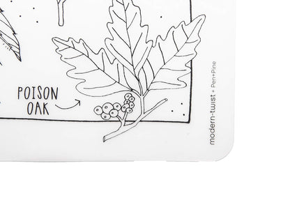 Modern-Twist 100% Plastic Free Silicone Waterproof, Dishwasher Safe Doodle Mat, Single Mat, Alphabet Animals