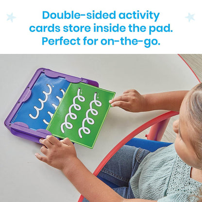 hand2mind Letter Tracing Sensory Pad, Reusable Handwriting Practice for Kids 3-5, Learn to Write, Letter Tracing Board, Toddler Writing Practice, Montessori Alphabet Toys, Preschool Learning Toys