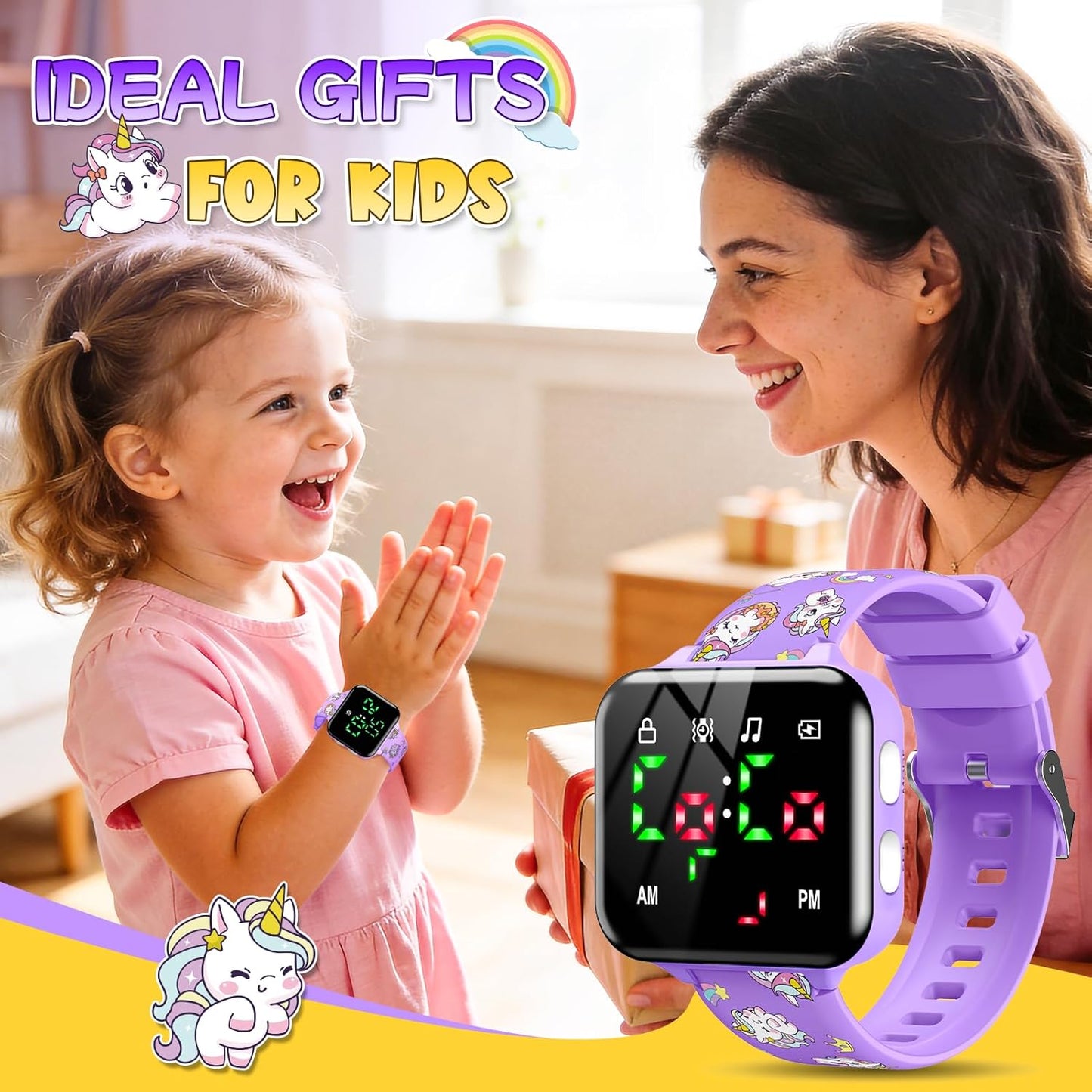 Potty Training Watch and Board Book for Kids: Water Resistant Potty Watches for Toddler Boys Rechargeable Toilet Reminder Dinosaur Toddler Watch 1-3 Birthday Gifts for 2 3 4 Year Old Boy (Blue)