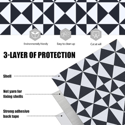 Wall Tiles Peel and Stick 12x12 Inch Ocean Coral Fish Pattern Vinyl Stickers Self Adhesive Tiles for Kitchen Bathroom Shower Laundry Room Aquarium Theme Home Renovation DIY Decor