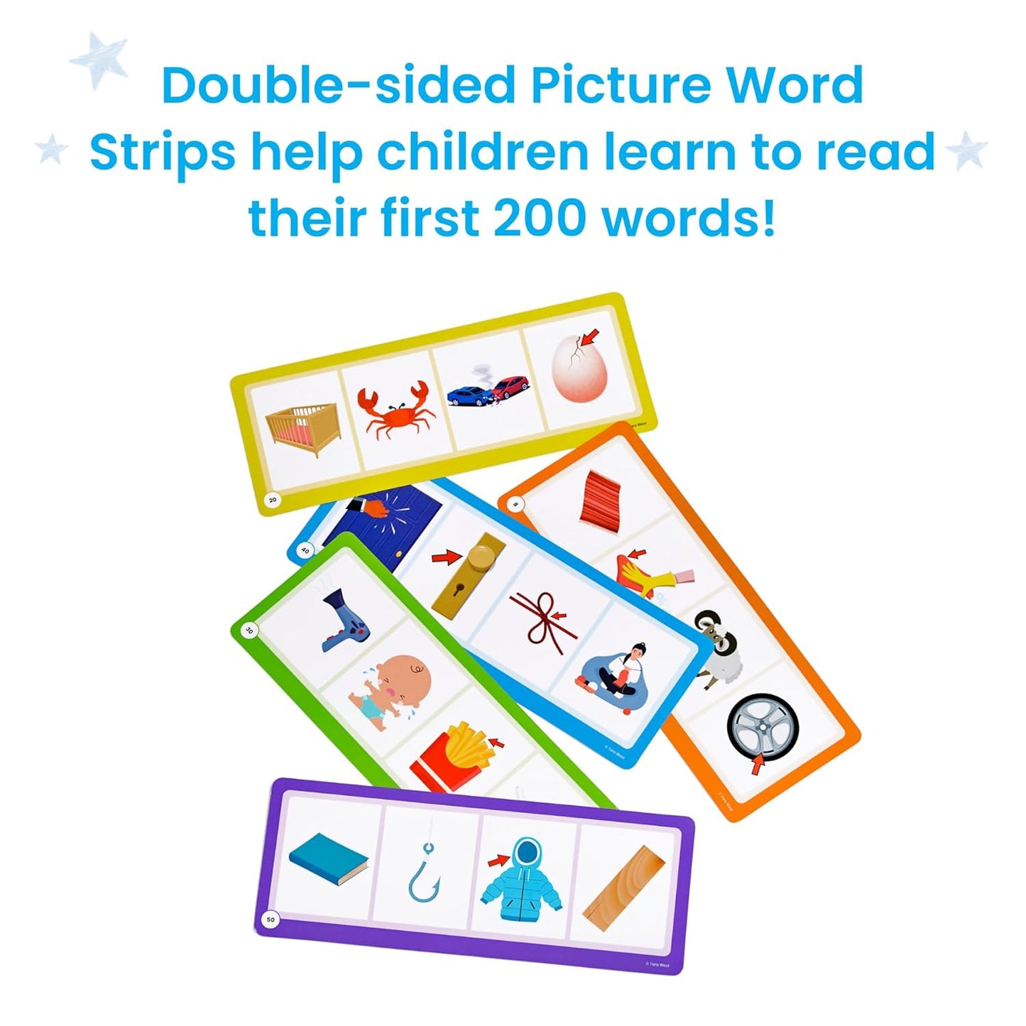 hand2mind Little Minds at Work Learn to Read 200 Words, Phonemic Awareness, Science of Reading Manipulatives, Letter Sounds, Phonics Manipulatives, Elkonin Boxes, Preschool Learning Activities