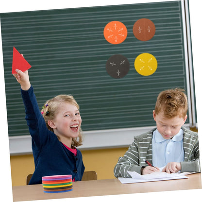 DOITOOL 2sets Eva Fraction Circles Educational Demonstrator Math Fraction Learning Tray for Boys and Girls Compact Teaching Tool for Addition and Subtraction