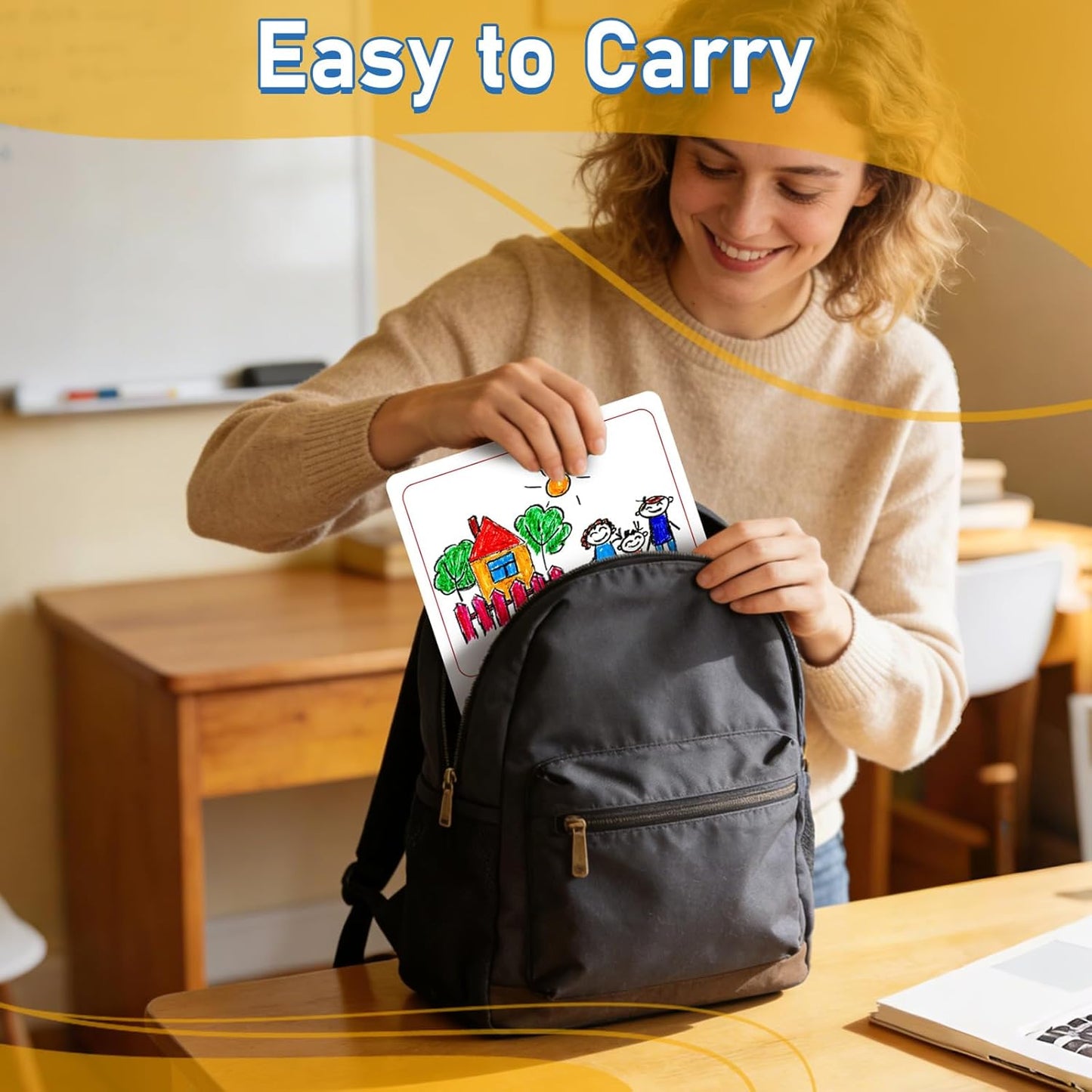 24Pcs Place Value Chart Dry Erase Flash Cards Double Sided Addition Subtraction Cardboard Math Whiteboard Math Manipulatives Teacher Portable Tool 12" x 9"