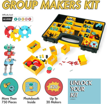 The Off Bits Space Mission Educational Build Your Own Robot Toy, Stem Building Toys for Boys and Girls, Valentine Birthday Gift for Kids Montessori Play Kit, Steam Toys for Kids Ages 6 7 8 9+