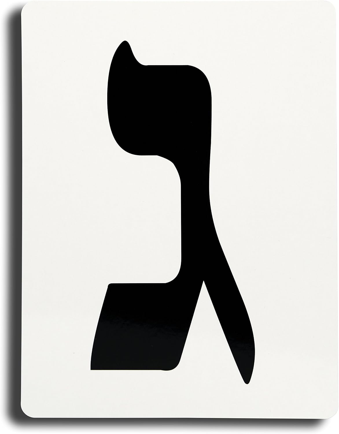 Jumbo Aleph Bet Hebrew Letter Flashcards - 1 Pack