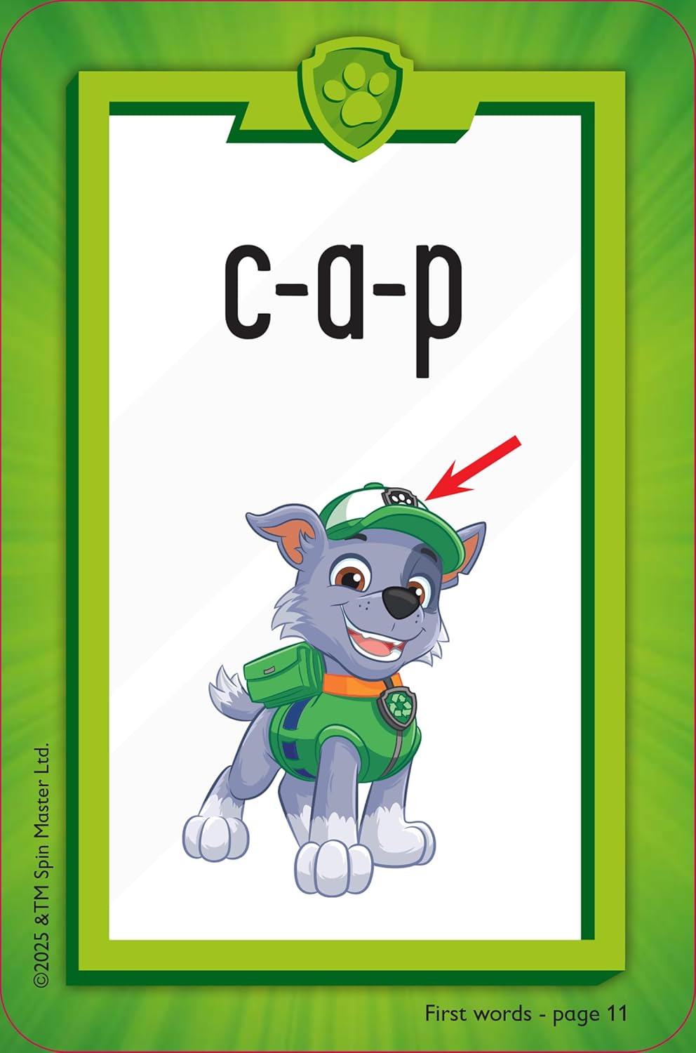 PAW Patrol First Words Flashcards
