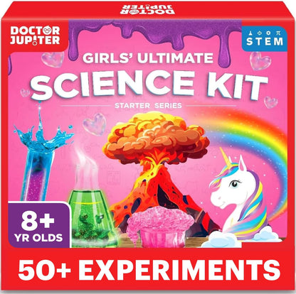 Doctor Jupiter Preschool Science Kit for Kids Ages 3-5 | Toddler Learning Activities, Birthday Gift Ideas for 3-4-5 Year Old Girls | Learning & Educational Toy STEM Kit with 100+ Experiments