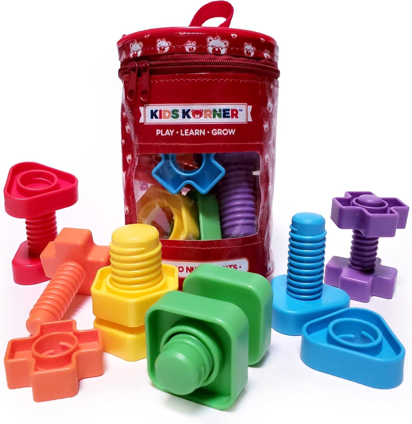 Jumbo Lacing Beads for Kids - Montessori Toddler Games and Educational Toys - Rainbow Matching Game and Stringing Bead Set with Toy Storage and Learning Activities eBook