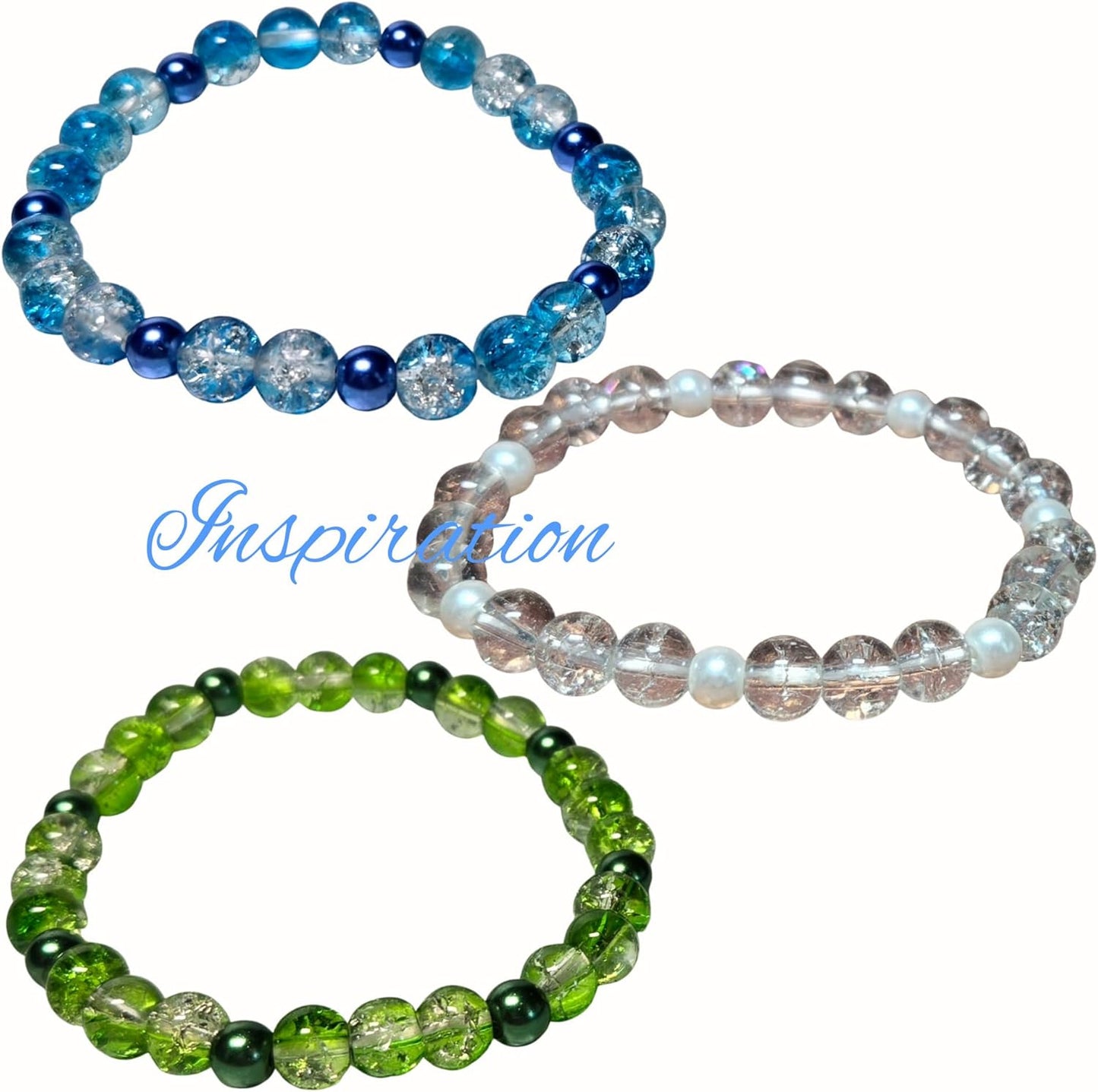 8mm Glass Beads Round Bulk for Bracelet, Glow in Dark Beads, DIY Jewelry Windchime Suncatcher Party Supplies, 300 pcs