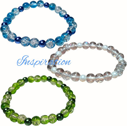 8mm Glass Beads Round Bulk for Bracelet, Glow in Dark Beads, DIY Jewelry Windchime Suncatcher Party Supplies, 300 pcs