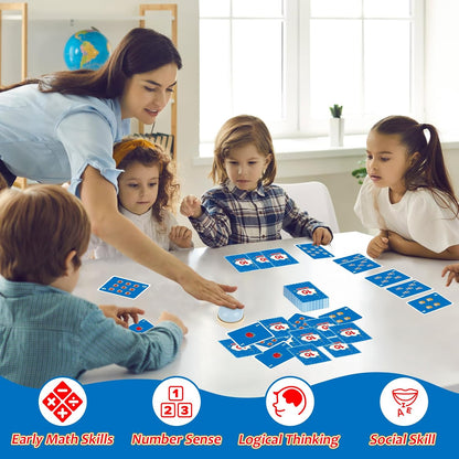 Math Games for Kids,Addition & Subtraction Games,Educational Learning Games Flash Card Gifts for Boys and Girls Ages 5 6 7 8,Counting Answer Buzzers Travel Indoor Outdoor Family