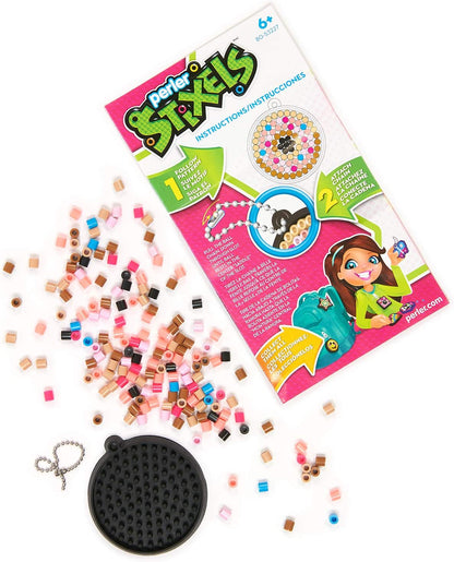 Perler Beads No Iron Stixels Crafts, Donut Keychain Kid's Craft Kit, 152 pcs
