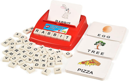 BOHS Literacy Wiz Fun Game - See and Hide Spell - Lower Case Flash Cards - Preschool Language Learning Educational Toys