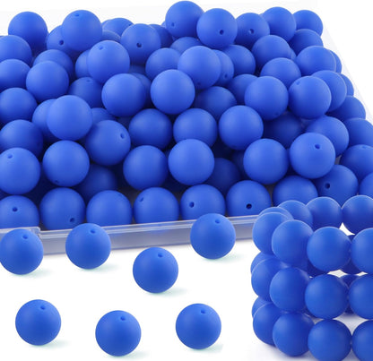 65Pcs 19mm Silicone Beads for Keychain Making Bracelet Necklace, Bulk Round Silicone Beads for Pens（Christmas Green） - Colors A