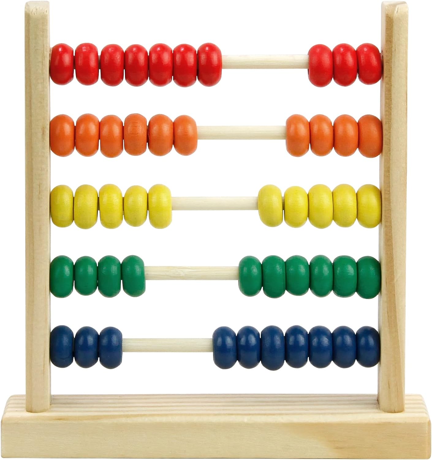 Sealive Wooden Counting Toy - 50 Beads Abacus for Kids Math, Cartoon Giraffe Counters for Kids, Counting Toys for Preschool Learning & Development, Develops Coordination, Motor Skills