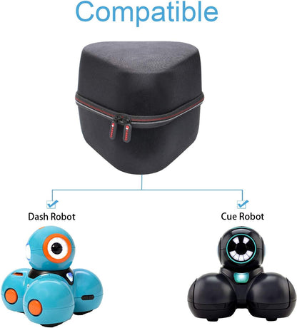 XANAD Hard Carrying Case for Wonder Workshop Dash Robot or Cue Coding Robot - Travel Storage Protective Bag Black