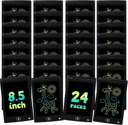 20 Pack LCD Writing Tablet for Kids - Erasable and Reusable Toddler Doodle Board in 8.5 inch, Ideal Drawing Pad for Learning Toy for Ages 3-8, Gift for Girls Boys (20 Pack)