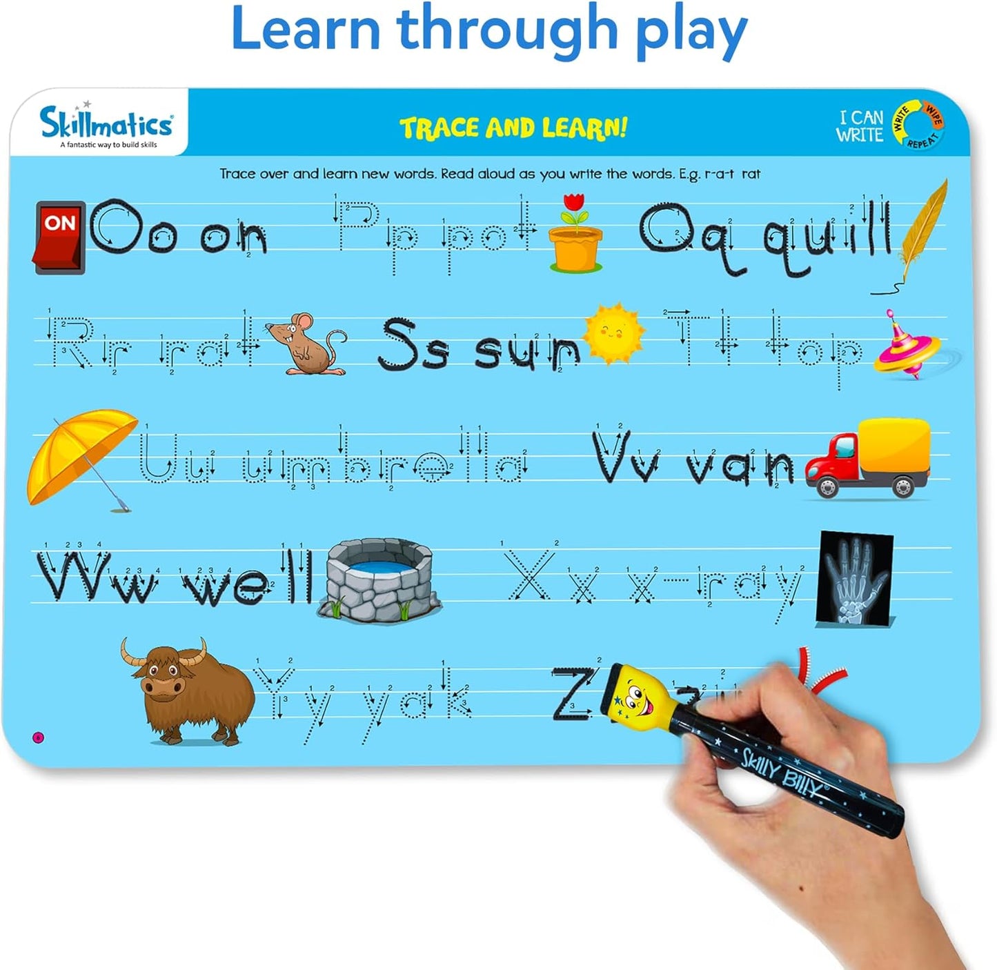 Skillmatics I Can Write PAW Patrol - Reusable Preschool Learning Activities, Educational Toy and Game, Back to School Supplies, Gifts for Students, Kids, Toddlers Ages 3, 4, 5, 6
