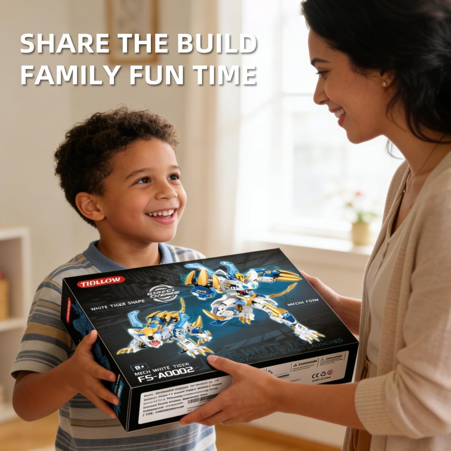 TIALLOW Pterodactyl Robot 2 in 1 Building Toy Sets, Dinosaurs Mech Transforming Building Block Model, Mecha Action Figures Pterosaur Building Kits, for Boys, Adult Age 8-12 (Pterodactyl)