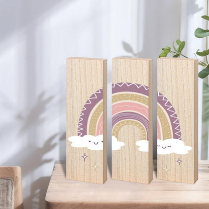10 Pack Unfinished MDF Wood Rectangle Blocks, 3 x 10 Inch Wooden Blocks for Crafts, DIY Projects, and Custom Decor