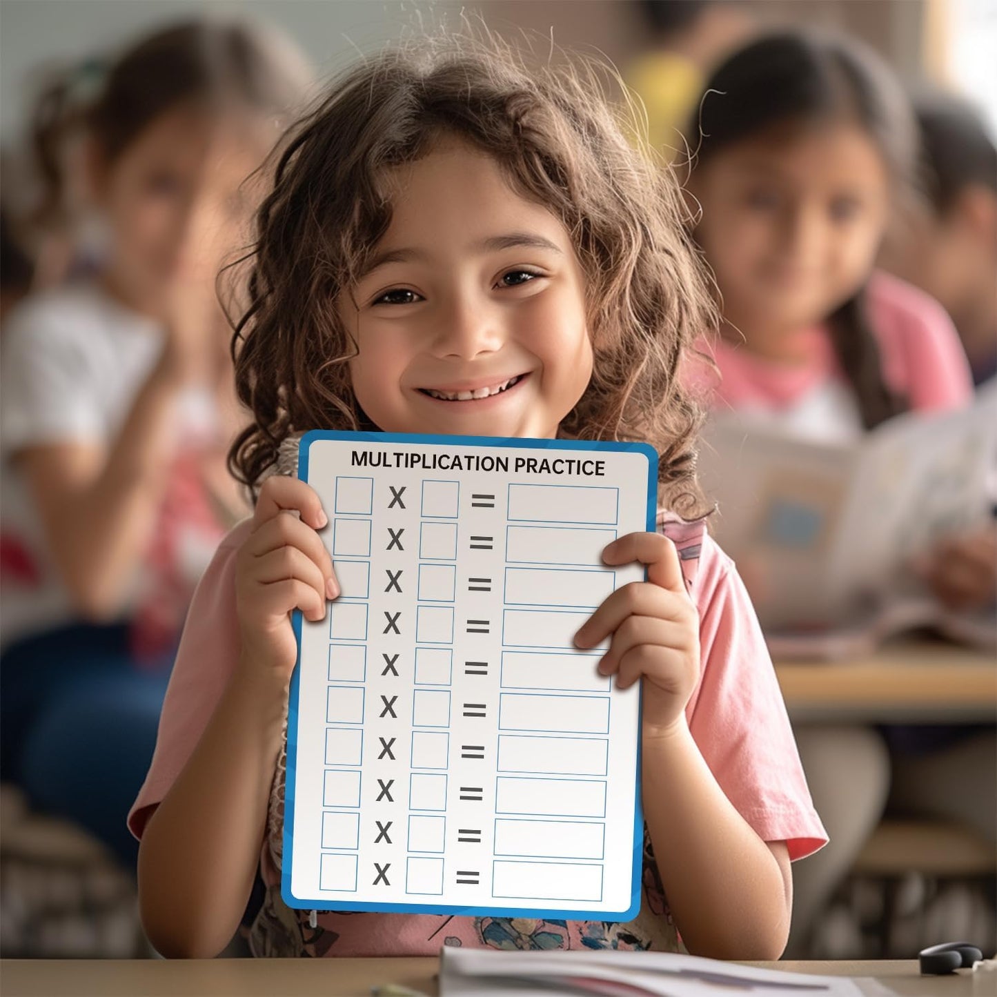Dry Erase Number Line Whiteboard, 9" x 12" 1-100 Number Double-Sided Math Practicing Chart, Homeschool Supplies，Educational Tools for Kids Students Classroom