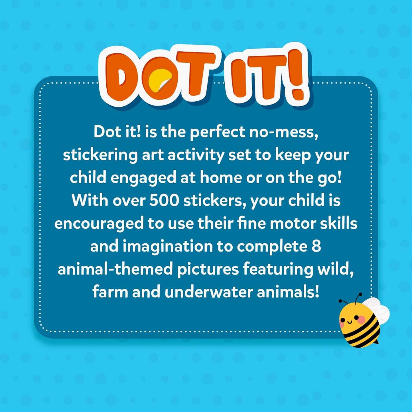 Skillmatics Dot It Sticker Art - Disney Princess, Mess-Free Fun for Kids, 500+ Stickers, Craft Kits, DIY Scrapbooking Activity, Gifts for Girls & Boys Ages 3, 4, 5, 6, 7